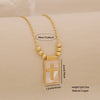 Wholesale Copper Microplated 18K Imitation Shell Cross Virgin Pendant Necklace Jewelry