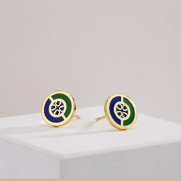 Wholesale Copper Mini Exquisite Earrings Geometric Minimalist Retro Style For Female