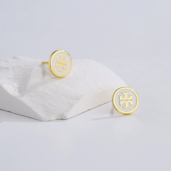 Wholesale Copper Mini Exquisite Earrings Geometric Minimalist Retro Style For Female