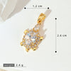 Wholesale Copper Minimalist Animal Zodiac Micropaved Marine Turtle Starfish Necklace Pendant