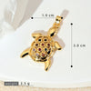 Wholesale Copper Minimalist Animal Zodiac Micropaved Marine Turtle Starfish Necklace Pendant