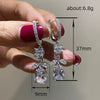 Wholesale Copper Natural Style Flower Leaf Drop Shape Geometric Earrings For Women