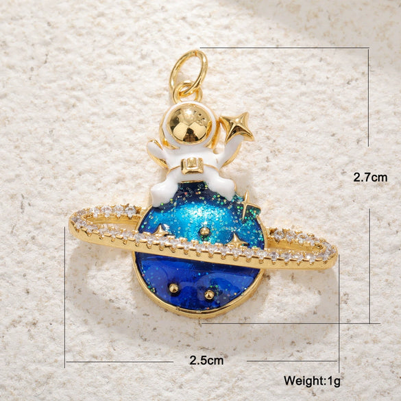 Wholesale Copper Necklace Pendant With Animal Zodiac Star Pattern Inlaid Zircon