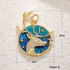Wholesale Copper Necklace Pendant With Animal Zodiac Star Pattern Inlaid Zircon