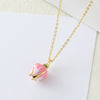 Wholesale Copper Necklace With Flower Design And Electroplating Treatment For Women