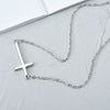 Wholesale Copper Ochain Cross Necklace Electroplated Sweet Style