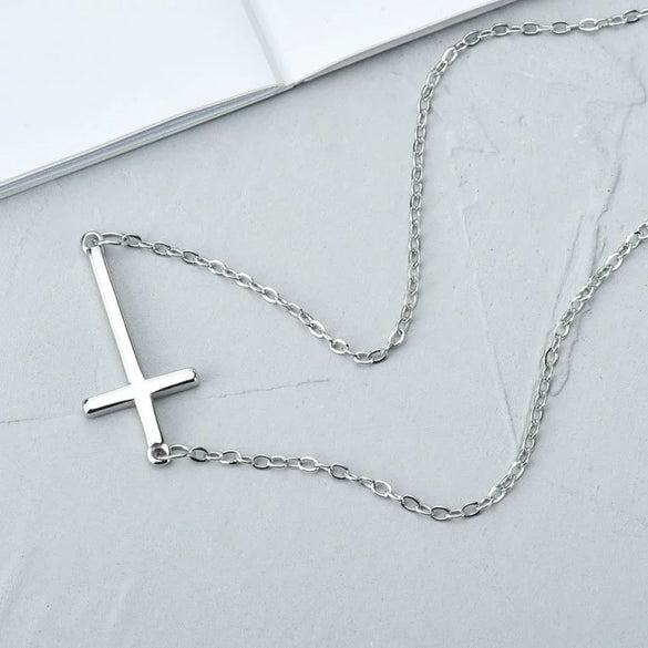 Wholesale Copper Ochain Cross Necklace Electroplated Sweet Style