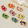 Wholesale Copper Oil Drop Geometric Earrings Retro Elegant Unisex