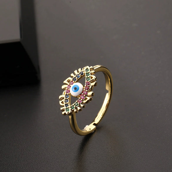 Wholesale Copper Oildrip Zircon Ring Electroplated For Women Fashionable Simple And Cute