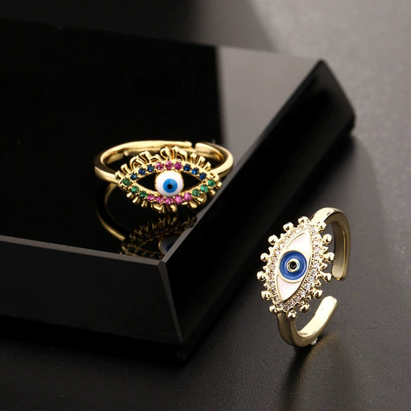 Wholesale Copper Oildrip Zircon Ring Electroplated For Women Fashionable Simple And Cute