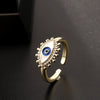 Wholesale Copper Oildrip Zircon Ring Electroplated For Women Fashionable Simple And Cute
