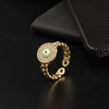 Wholesale Copper Oildrip Zircon Ring Electroplated For Women Fashionable Simple And Cute