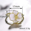 Wholesale Copper Pastoral Style Flower Leaves Zircon Inlaid Finger Ring
