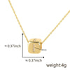 Wholesale Copper Pendant Clavicle Chain With Electroplated Inlaid Zircon And Letter Pattern