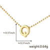 Wholesale Copper Pendant Necklace With Letters Numbers Text Electroplated For Women Hiphop Style