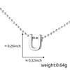 Wholesale Copper Pendant Necklace With Letters Numbers Text Electroplated For Women Hiphop Style