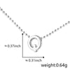Wholesale Copper Pendant Necklace With Letters Numbers Text Electroplated For Women Hiphop Style