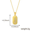 Wholesale Copper Pendant With Micro Inlaid English Letters And Electroplated Inlaid Zircon
