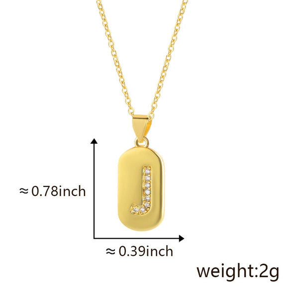 Wholesale Copper Pendant With Micro Inlaid English Letters And Electroplated Inlaid Zircon
