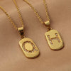 Wholesale Copper Pendant With Micro Inlaid English Letters And Electroplated Inlaid Zircon