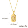 Wholesale Copper Pendant With Micro Inlaid English Letters And Electroplated Inlaid Zircon