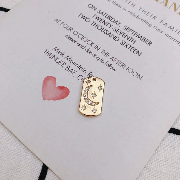 Wholesale Copper Plated Jewelry Accessories With Stars Moon Starburst Zircon For Necklace Pendant And Earrings