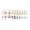 Wholesale Copper Plated Jewelry Accessories With Stars Moon Starburst Zircon For Necklace Pendant And Earrings