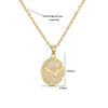 Wholesale Copper Plated 18K Gold Heart Shape Oil Dripping Cherry Blossom Petal O Word Chain Necklace For Women