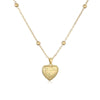 Wholesale Copper Plated 18K Gold Heart Shape Oil Dripping Cherry Blossom Petal O Word Chain Necklace For Women