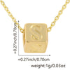 Wholesale Copper Plated Letter Pendant Beaded Simple Necklace Accessories