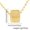 Wholesale Copper Plated Letter Pendant Beaded Simple Necklace Accessories