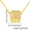 Wholesale Copper Plated Letter Pendant Beaded Simple Necklace Accessories