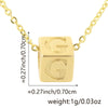 Wholesale Copper Plated Letter Pendant Beaded Simple Necklace Accessories