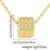 Wholesale Copper Plated Letter Pendant Beaded Simple Necklace Accessories