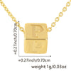 Wholesale Copper Plated Letter Pendant Beaded Simple Necklace Accessories