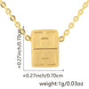 Wholesale Copper Plated Letter Pendant Beaded Simple Necklace Accessories