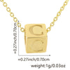 Wholesale Copper Plated Letter Pendant Beaded Simple Necklace Accessories
