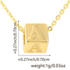 Wholesale Copper Plated Letter Pendant Beaded Simple Necklace Accessories