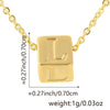 Wholesale Copper Plated Letter Pendant Beaded Simple Necklace Accessories
