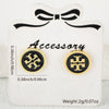 Wholesale Copper Real Gold Plated Geometric Oil Drop Earrings For Girls