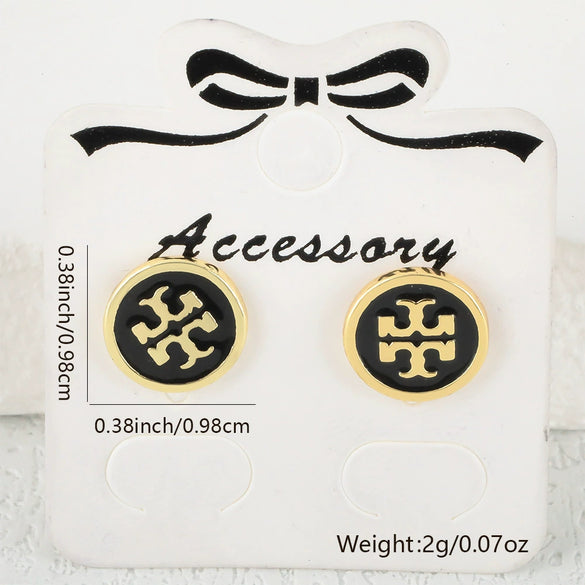 Wholesale Copper Real Gold Plated Geometric Oil Drop Earrings For Girls