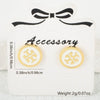 Wholesale Copper Real Gold Plated Geometric Oil Drop Earrings For Girls