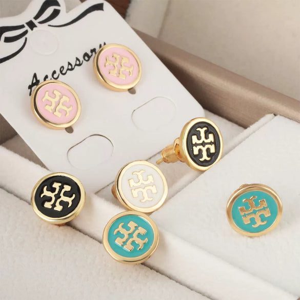 Wholesale Copper Real Gold Plated Geometric Oil Drop Earrings For Girls