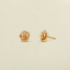 Wholesale Copper Retro Flower Earrings With Electroplating