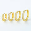 Wholesale Copper Retro Geometric Inlaid Zircon Earrings For Women