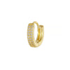 Wholesale Copper Retro Geometric Inlaid Zircon Earrings For Women