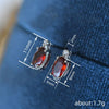 Wholesale Copper Retro Geometric Style Mini Earrings For Women With Zirconia