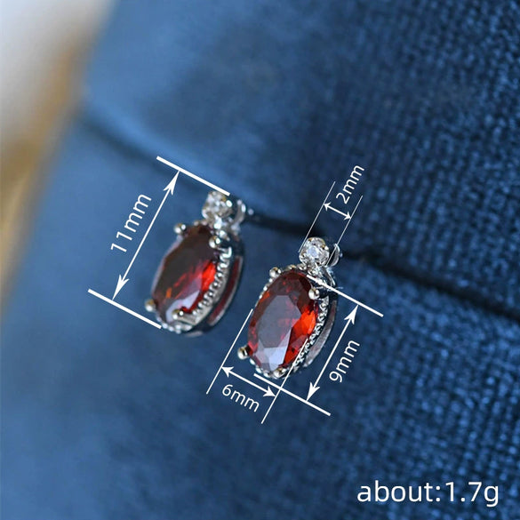 Wholesale Copper Retro Geometric Style Mini Earrings For Women With Zirconia