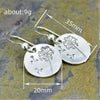 Wholesale Copper Retro Round Dandelion Geometric Style Electroplated Women's Earrings