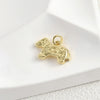 Wholesale Copper Retro Small Animal Pendant Hand Made Accessories With Electroplating